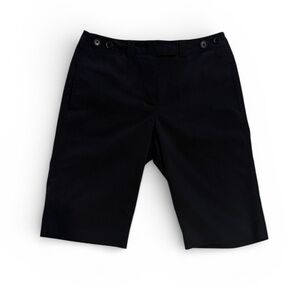 Vtg Tailor B. Moss Women’s Black Bermuda Shorts Adjustable Waist Size 4